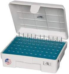 Meyer Gage - 65 Piece, 0.22-1.5 mm Diameter Plug and Pin Gage Set - Minus 0.0001 Inch Tolerance, Class Z - Eagle Tool & Supply