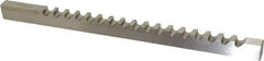 Value Collection - 14mm Keyway Width, Style D-1, Keyway Broach - High Speed Steel, Bright Finish, 9/16" Broach Body Width, 1" to 6" LOC, 13-7/8" OAL - Eagle Tool & Supply