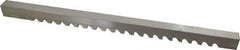 Value Collection - 16mm Keyway Width, Style E-1, Keyway Broach - High Speed Steel, Bright Finish, 3/4" Broach Body Width, 1" to 6" LOC, 15-1/2" OAL - Eagle Tool & Supply