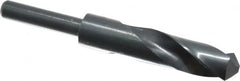 Interstate - 22mm Drill, 118° Point, High Speed Steel Silver Deming & Reduced Shank Drill Bit - Eagle Tool & Supply