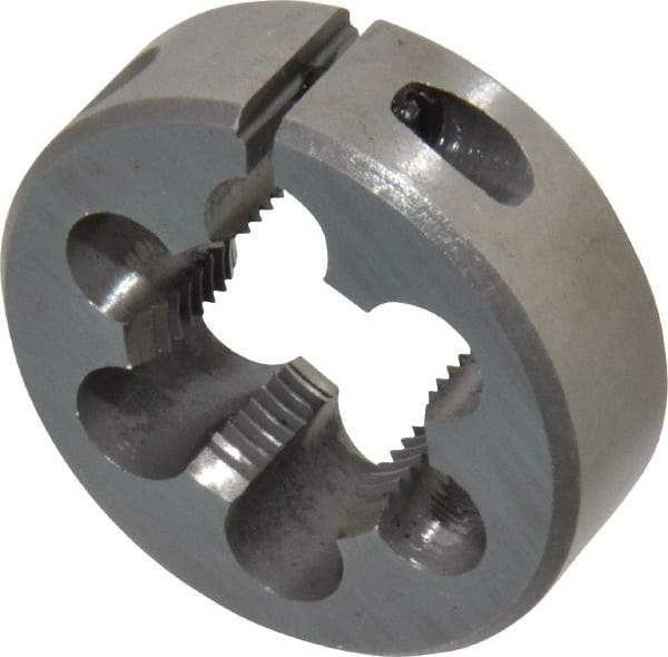 Interstate - 3/4-20 UNEF Thread, 1-1/2" Outside Diam High Speed Steel Round Die - Right Hand Thread, Adjustable - Exact Industrial Supply