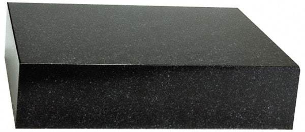 Value Collection - 12" Long x 12" Wide x 3" Thick, Granite Inspection Surface Plate - B Toolroom Grade, 0.0001" Unilateral Tolerance - Eagle Tool & Supply