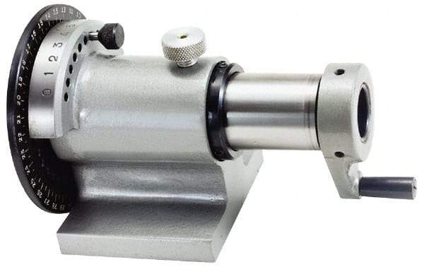 Interstate - 5C Compatible, Horizontal Spin Collet Indexer - 1" Max Collet Capacity - Eagle Tool & Supply