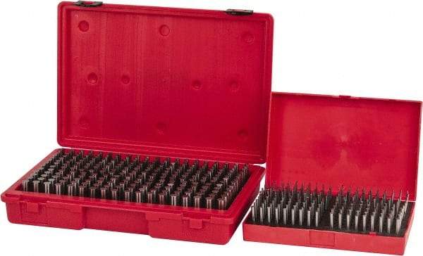Value Collection - 440 Piece, 0.061 to 0.5 Inch Diameter Plug & Pin Gage Set - Minus 0.0002 Inch Tolerance, Class ZZ - Eagle Tool & Supply