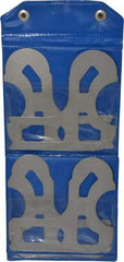 Value Collection - 10 Piece, 0.55 to 1 Inch Radius, Steel Radius Gage Set - Satin Chrome Coated - Eagle Tool & Supply