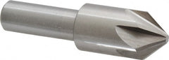 Interstate - 3/4" Head Diam, 1/2" Shank Diam, 6 Flute 82° Cobalt Countersink - Eagle Tool & Supply
