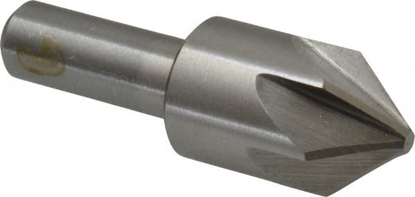 Interstate - 7/8" Head Diam, 1/2" Shank Diam, 6 Flute 82° Cobalt Countersink - Eagle Tool & Supply