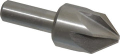 Interstate - 1" Head Diam, 1/2" Shank Diam, 6 Flute 82° Cobalt Countersink - Eagle Tool & Supply