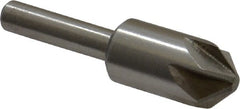 Interstate - 1/2" Head Diam, 1/4" Shank Diam, 6 Flute 90° Cobalt Countersink - Eagle Tool & Supply