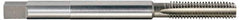 Interstate - 5/8-18 UNF, 4 Flute Plug Hand Pulley Tap - High Speed Steel, Bright Finish, Right Hand Flute, H3 Thread Limit, 8" OAL - Eagle Tool & Supply