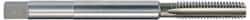 Hertel - 7/16-14 UNC, 4 Flute Plug Hand Pulley Tap - High Speed Steel, Bright Finish, Right Hand Flute, H3 Thread Limit, 6" OAL - Eagle Tool & Supply