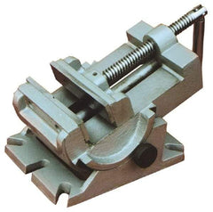 Interstate - 4-1/4" Jaw Opening Capacity x 1-1/2" Throat Depth, Horizontal Drill Press Vise - 4-1/2" Wide x 1-1/2" High Jaw, Stationary Base, Standard Speed, 7-1/2" OAL x 4.33" Overall Height - Eagle Tool & Supply