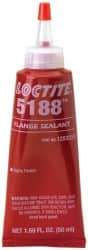 Loctite - 50 mL Tube Red Polyurethane Joint Sealant - -65 to 300°F Operating Temp, 24 hr Full Cure Time, Series 5188 - Eagle Tool & Supply