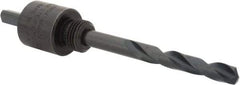 Lenox - 9/16 to 1-3/16" Tool Diam Compatibility, Straight Shank, Carbon Steel Integral Pilot Drill, Hole Cutting Tool Arbor - 15/64" Min Chuck, Triangular Shank Cross Section, Quick-Change Attachment, For Hole Saws 4L - Eagle Tool & Supply