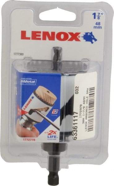 Lenox - 1-7/8" Diam, 1-9/16" Cutting Depth, Hole Saw - Bi-Metal Saw, Toothed Edge - Eagle Tool & Supply