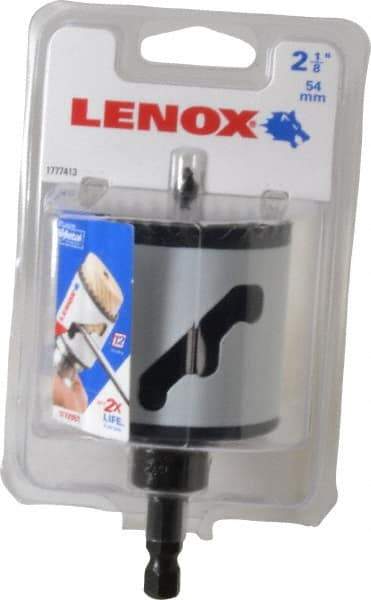 Lenox - 2-1/8" Diam, 1-9/16" Cutting Depth, Hole Saw - Bi-Metal Saw, Toothed Edge - Eagle Tool & Supply