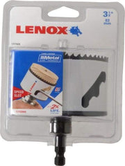 Lenox - 3-1/4" Diam, 1-9/16" Cutting Depth, Hole Saw - Bi-Metal Saw, Toothed Edge - Eagle Tool & Supply