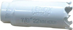 Lenox - 7/8" Diam, 1-1/2" Cutting Depth, Hole Saw - Carbide-Tipped Saw, Toothed Edge - Eagle Tool & Supply