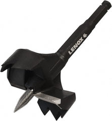 Lenox - 3-5/8", 7/16" Hex Shank, Bright Finish, Steel Self Feed Drill Bit - Eagle Tool & Supply