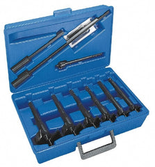 Lenox - 1-1/8 to 2-9/16", Bright Finish, Carbon Steel Auger Drill Bit Set - Eagle Tool & Supply