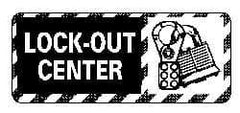 NMC - "Lock-Out Center", 7" Long x 17" Wide, Rigid Plastic Safety Sign - Rectangle, 0.05" Thick, Use for Accident Prevention - Eagle Tool & Supply