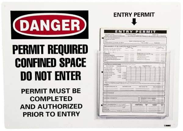 NMC - 16" Wide x 22" High, Permit Holder - Form and Permit Pocket - Eagle Tool & Supply