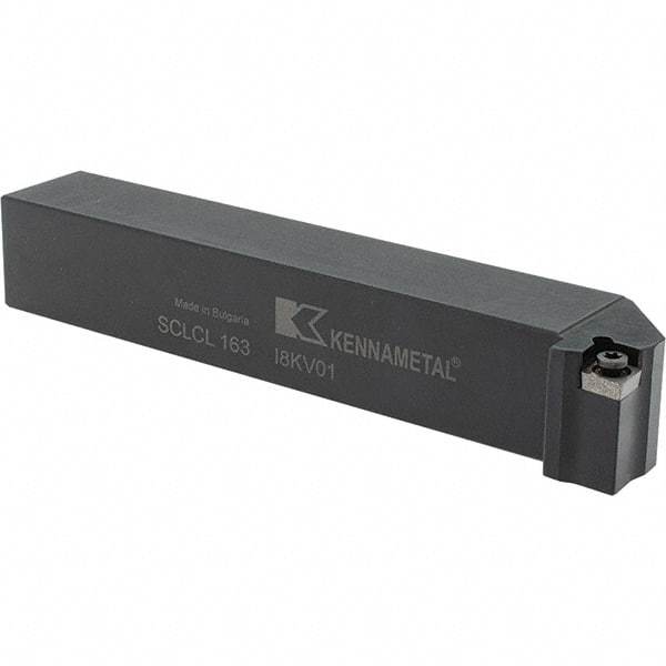 Kennametal - SCLC, Left Hand Cut, 5° Lead Angle, 1" Shank Height x 1" Shank Width, Neutral Rake Indexable Turning Toolholder - 6" OAL, CC..32.5. Insert Compatibility, Series Screw-On - Eagle Tool & Supply