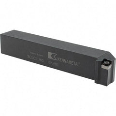 Kennametal - SCLC, Left Hand Cut, 5° Lead Angle, 1" Shank Height x 1" Shank Width, Neutral Rake Indexable Turning Toolholder - 6" OAL, CC..32.5. Insert Compatibility, Series Screw-On - Eagle Tool & Supply
