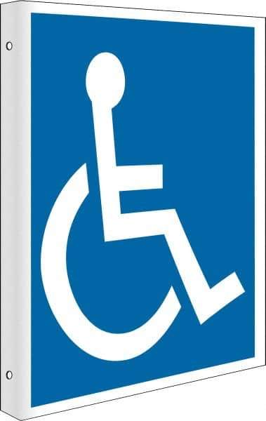 NMC - 10" Long x 8" Wide, Rigid Plastic Safety Sign - Rectangle, 0.05" Thick, Use for Restroom, Janitorial & Housekeeping - Eagle Tool & Supply
