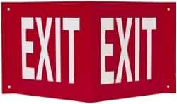 NMC - Exit, Acrylic Exit Sign - 14-1/2" Wide x 8" High - Eagle Tool & Supply