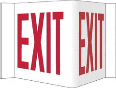NMC - Exit, Acrylic Exit Sign - 14-1/2" Wide x 8" High - Eagle Tool & Supply
