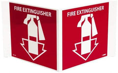 NMC - Fire Extinguisher, Acrylic Fire Sign - 14-1/2" Wide x 8" High - Eagle Tool & Supply