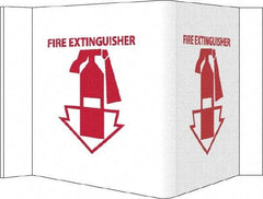 NMC - Fire Extinguisher, Acrylic Fire Sign - 14-1/2" Wide x 8" High - Eagle Tool & Supply