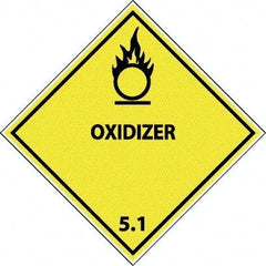 NMC - Oxidizer DOT Shipping Label - 4" High x 4" Wide - Eagle Tool & Supply