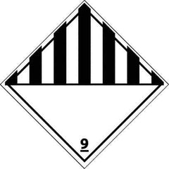 NMC - 9 DOT Shipping Label - 4" High x 4" Wide - Eagle Tool & Supply
