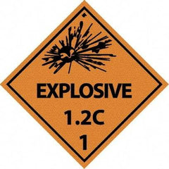 NMC - Explosive 1.2C Shipping Label - 4" High x 4" Wide - Eagle Tool & Supply