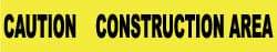 NMC - 1,000' Long x 3" Wide Roll, Polyethylene, Yellow Barricade Tape - Message: Caution - Construction Area - Eagle Tool & Supply