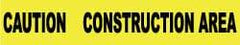 NMC - 1,000' Long x 3" Wide Roll, Polyethylene, Yellow Barricade Tape - Message: Caution - Construction Area - Eagle Tool & Supply