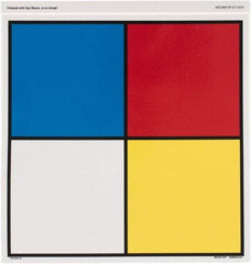 NMC - "Hazardous Materials Systems", 10" Long x 10" Wide, Pressure-Sensitive Vinyl Safety Sign - Square, 0.004" Thick, Use for Hazardous Materials - Eagle Tool & Supply