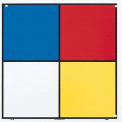 NMC - "Hazardous Materials Systems", 10" Long x 10" Wide, Rigid Plastic Safety Sign - Square, 0.05" Thick, Use for Hazardous Materials - Eagle Tool & Supply