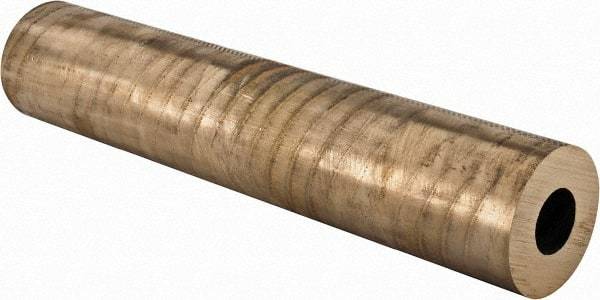 Made in USA - 2-1/2 Inch Outside Diameter x 13 Inch Long, Aluminum Bronze Round Tube - 1-1/4 Inch Inside Diameter, Alloy Aluminum Bronze (CDA 954), 14 Lb. Shipping Weight - Eagle Tool & Supply