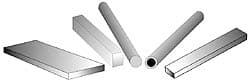 Made in USA - 4' x 4" x 1-1/4" Natural (Color) Acetal Rectangular Bar - Eagle Tool & Supply