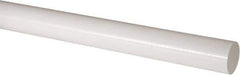 Made in USA - 2' Long, 2" Diam, Acetal Plastic Rod - Natural (Color) - Eagle Tool & Supply