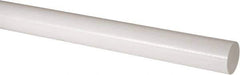 Made in USA - 1' Long, 2-1/4" Diam, Acetal Plastic Rod - Natural (Color) - Eagle Tool & Supply