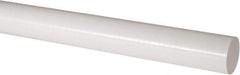 Made in USA - 2' Long, 2-1/4" Diam, Acetal Plastic Rod - Natural (Color) - Eagle Tool & Supply