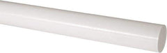 Made in USA - 2' Long, 2-1/2" Diam, Acetal Plastic Rod - Natural (Color) - Eagle Tool & Supply