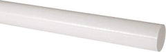 Made in USA - 4' Long, 2-1/2" Diam, Acetal Plastic Rod - Natural (Color) - Eagle Tool & Supply