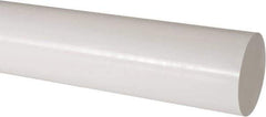 Made in USA - 4' Long, 3" Diam, Acetal Plastic Rod - Natural (Color) - Eagle Tool & Supply