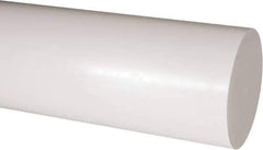 Made in USA - 1' Long, 4-1/2" Diam, Acetal Plastic Rod - Natural (Color) - Eagle Tool & Supply