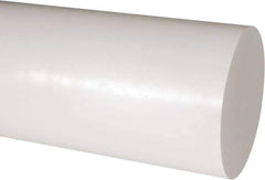 Made in USA - 1' Long, 5" Diam, Acetal Plastic Rod - Natural (Color) - Eagle Tool & Supply